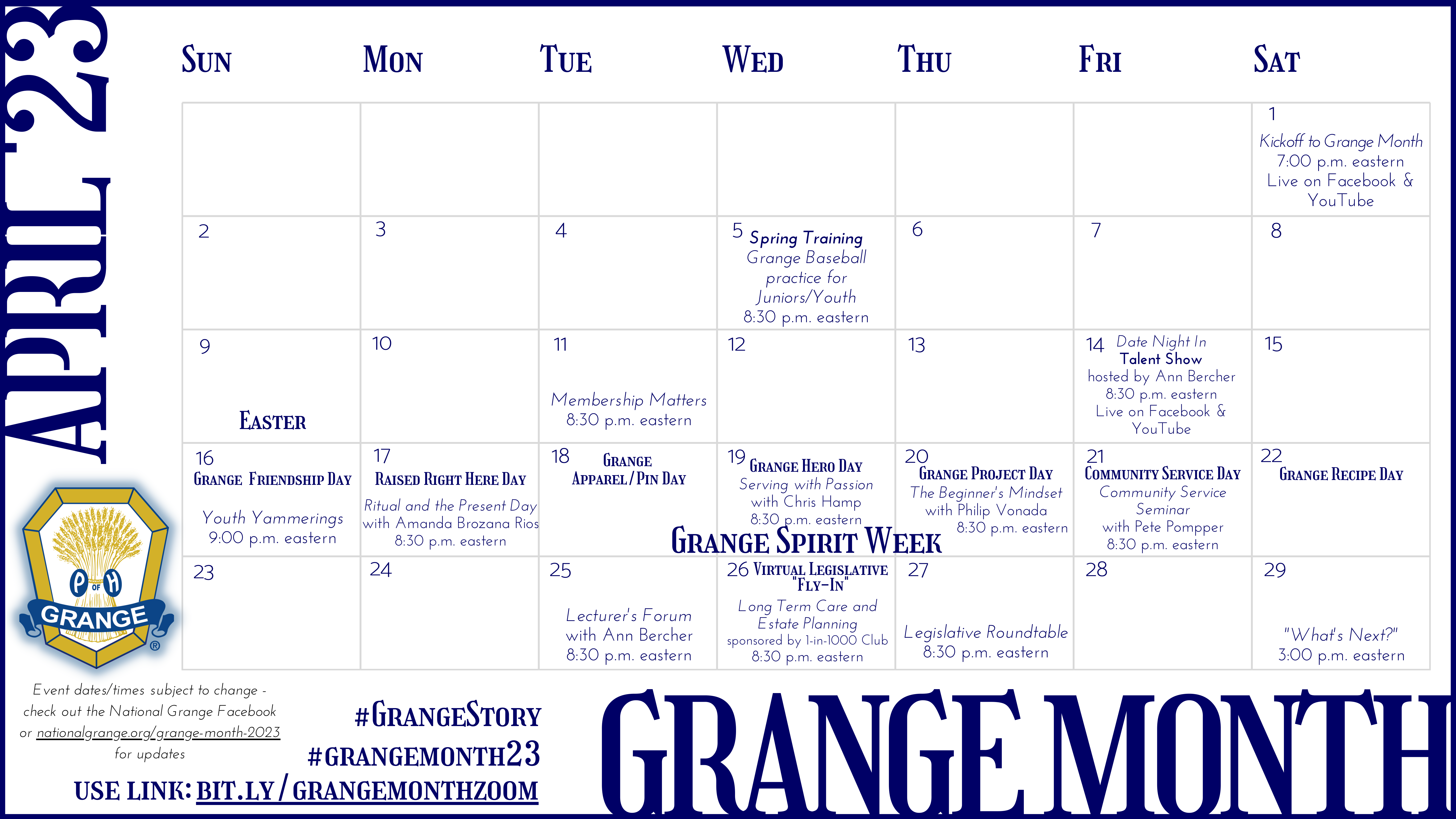 Grange Month News! Maine State Grange